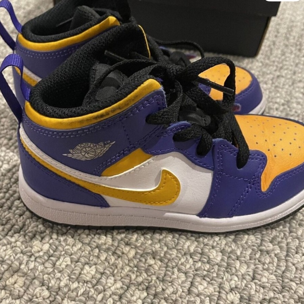 Nike Kids Sneakers Purple Yellow
